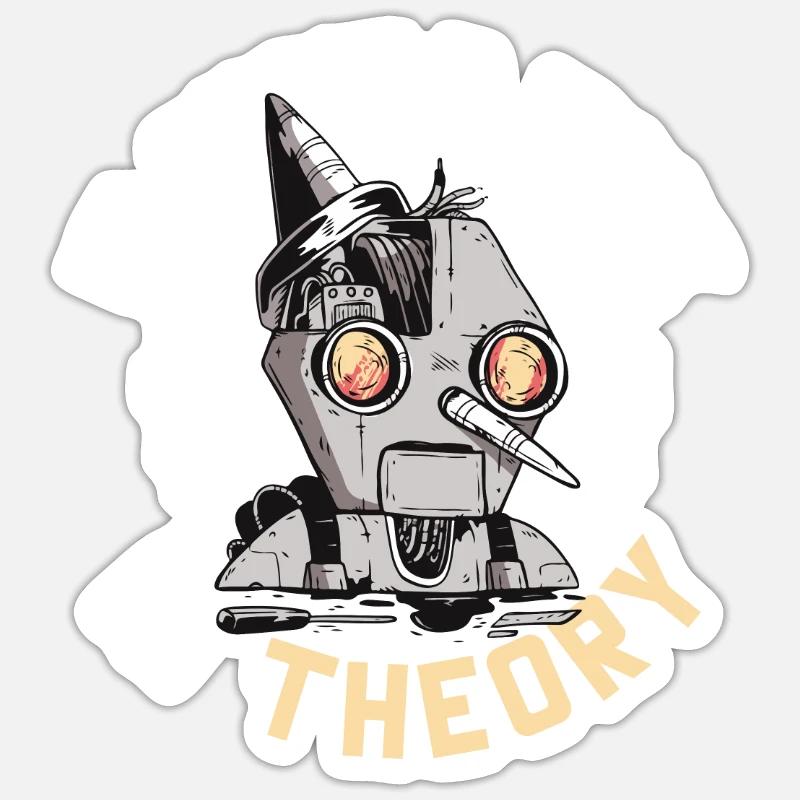 Robotics Droid Builder Build Robot It Should Work Sticker Größe S (10 x 10 cm)