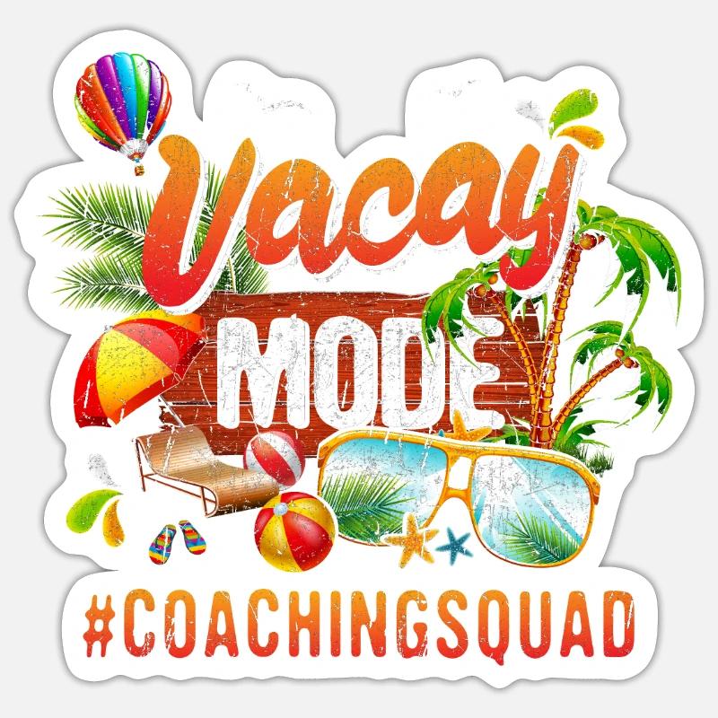 Coaching Vacation Group #Coachingsquad - Sticker size S (10 x 10 cm) - white matte