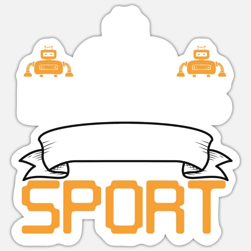 Droid Builder Build Robot Funny Cool Robotics Is M Sticker size S (10 x 10 cm)