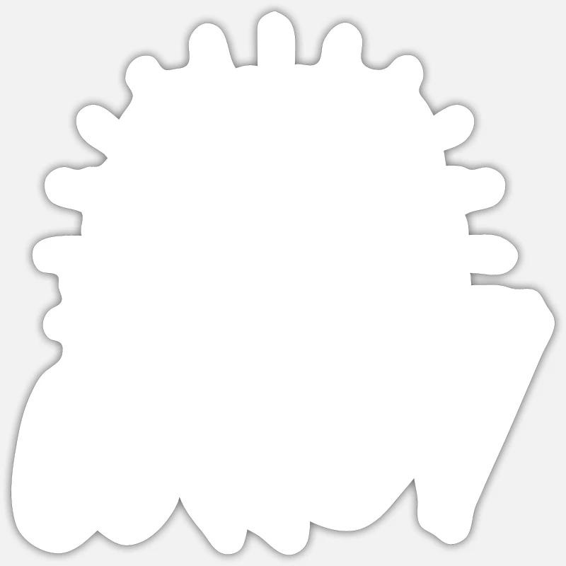 Propulsé par Whey - Protein - Sticker taille S (10 x 10 cm) - blanc mat