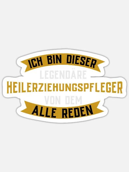 Ich Bin Dieser Legendäre Heilerziehungspfleger - Sticker Größe S (10 x 10 cm) - Mattweiß