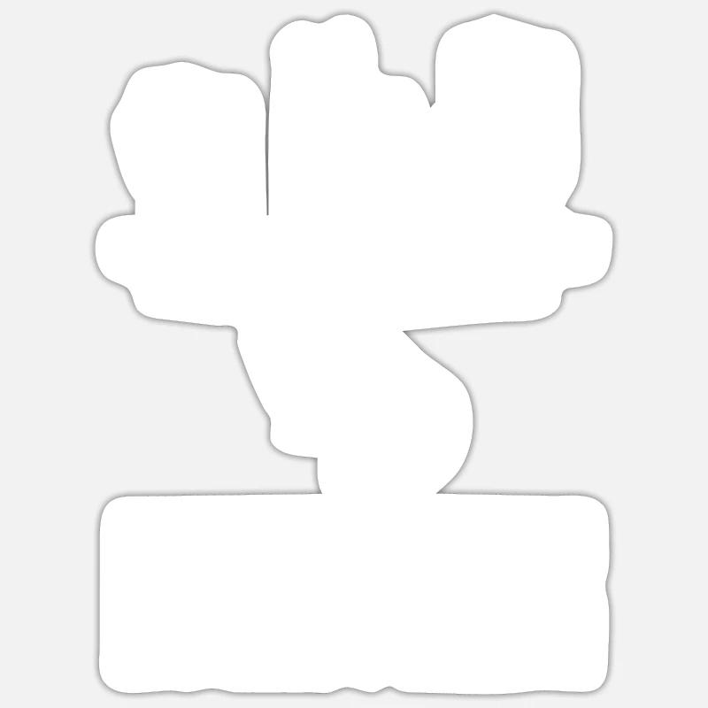 Roter Panda - Sticker Größe S (10 x 10 cm) - Mattweiß