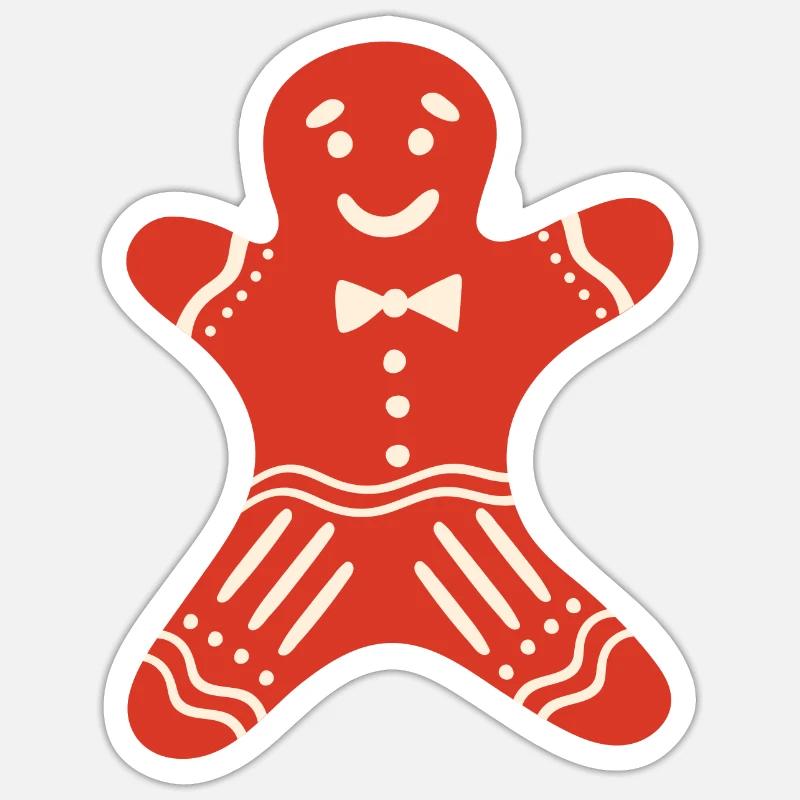 Lebkuchenmann Sticker Größe S (10 x 10 cm)