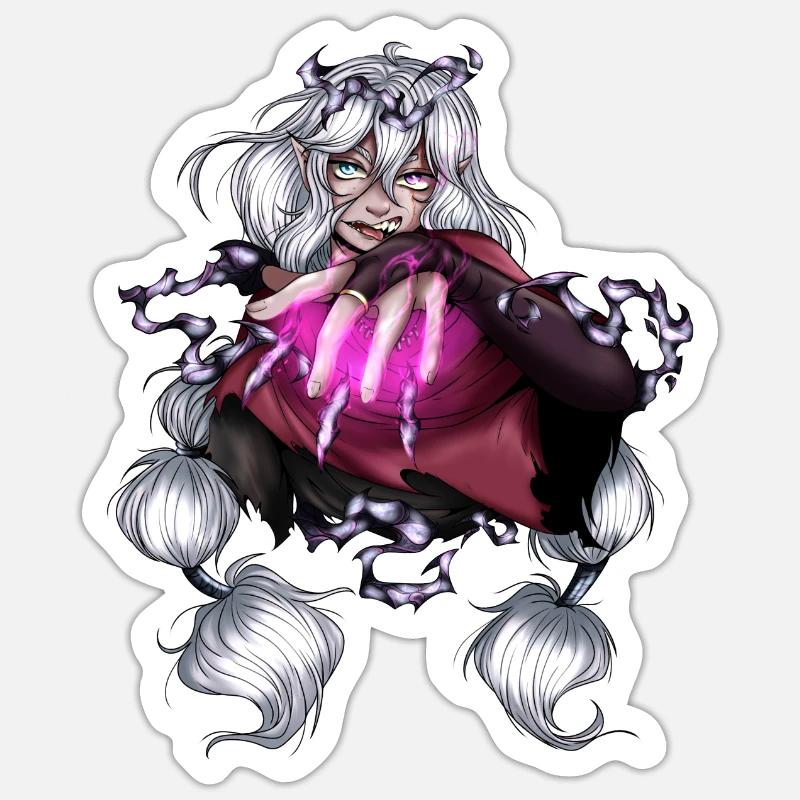 Dark Magic - Sticker size S (10 x 10 cm) - white matte