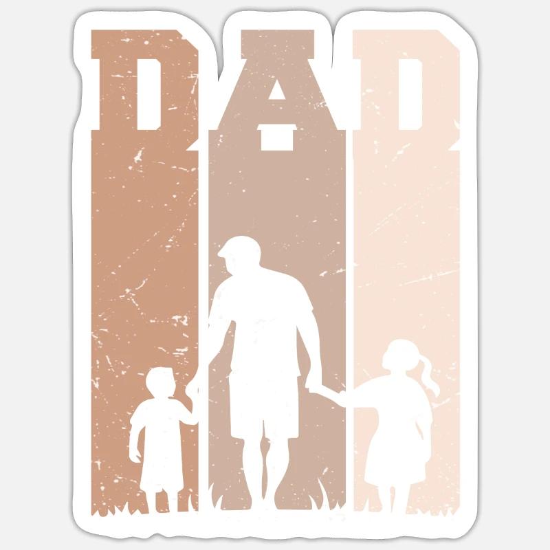 Exceptional Dad - Sticker size S (10 x 10 cm) - white matte