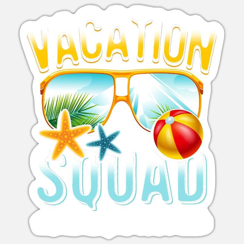 Entwickler Vacation Squad #Developeronbreak Sticker Größe S (10 x 10 cm)