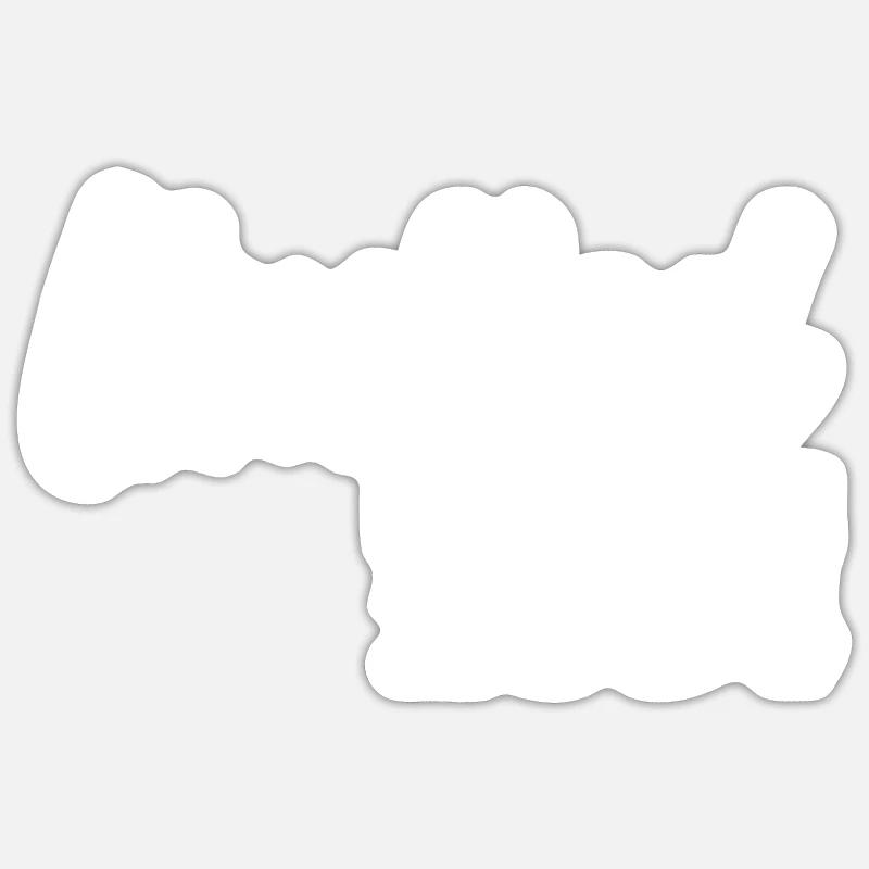 Édition limitée 2004 - Sticker taille S (10 x 10 cm) - blanc mat