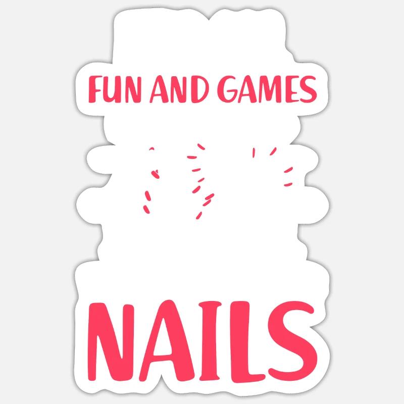 Nail Tech Manucure Technicienne des ongles Sticker taille S (10 x 10 cm)