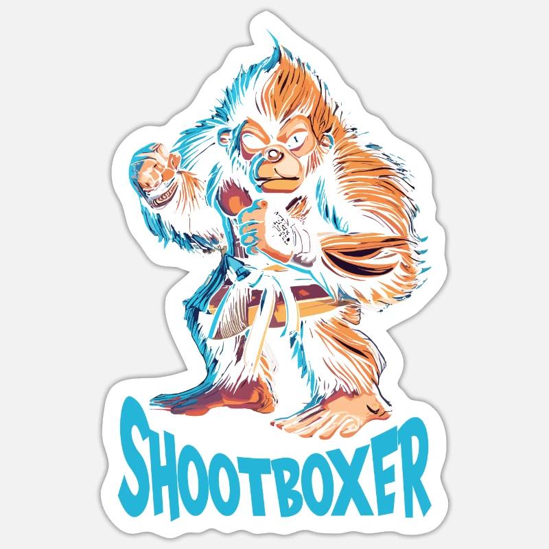 Bare Knuckle - Sticker size S (10 x 10 cm) - white matte