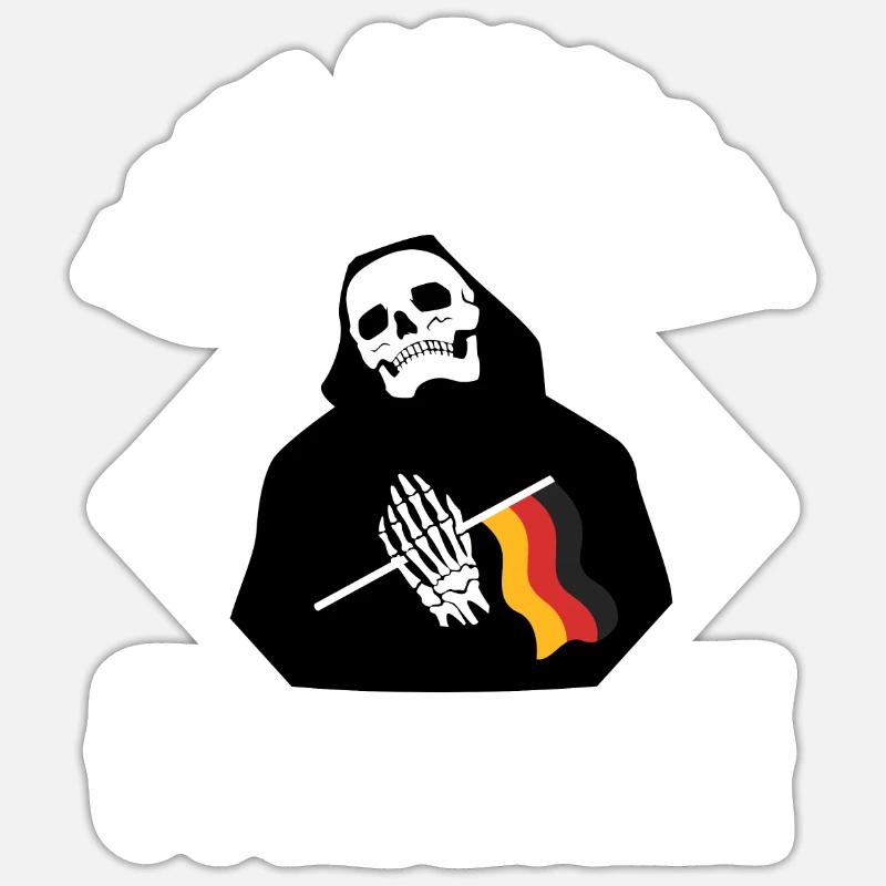 Make Germany goth again - Sticker Größe S (10 x 10 cm) - Mattweiß