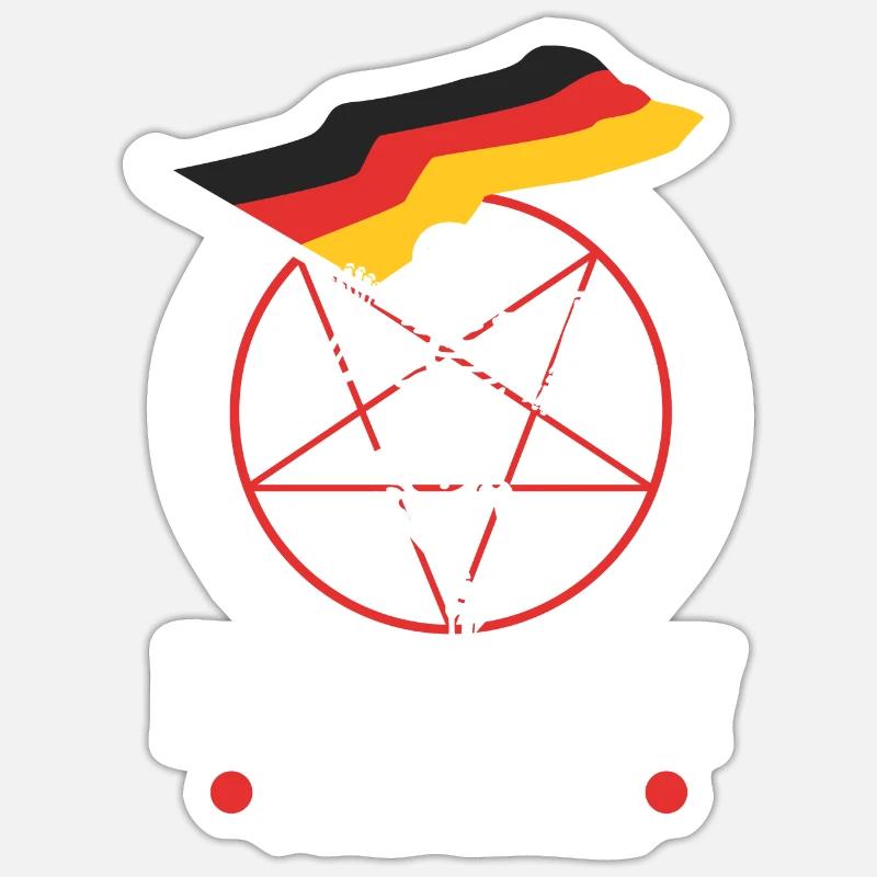 Make Germany goth again - Sticker Größe S (10 x 10 cm) - Mattweiß
