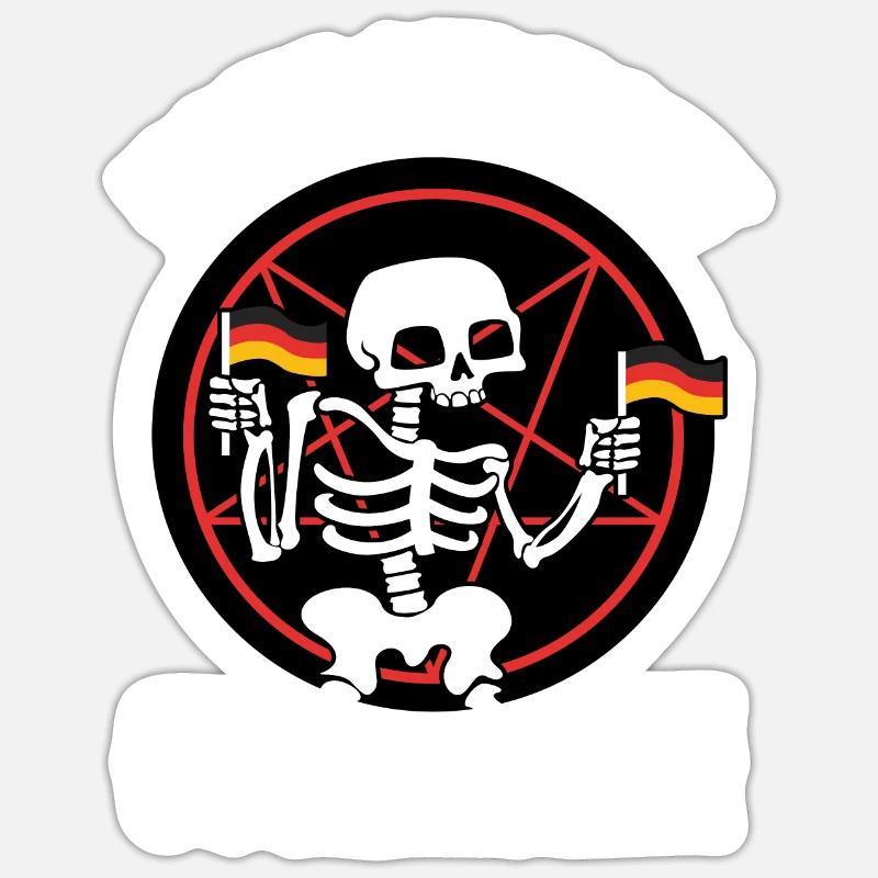 Make Germany goth again - Sticker Größe S (10 x 10 cm) - Mattweiß