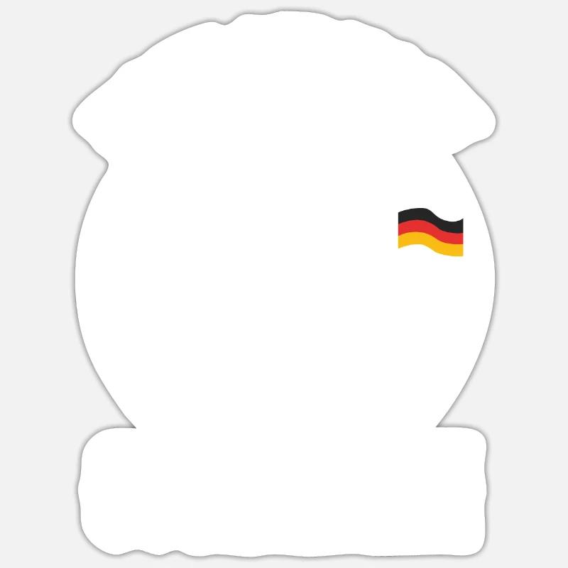 Make Germany goth again - Sticker Größe S (10 x 10 cm) - Mattweiß