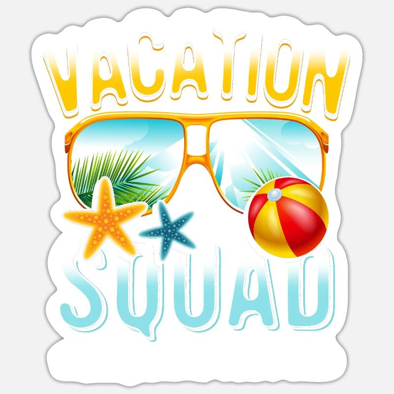 Engineer Vacation Squad #Engineeronbreak - Sticker size S (10 x 10 cm) - white matte