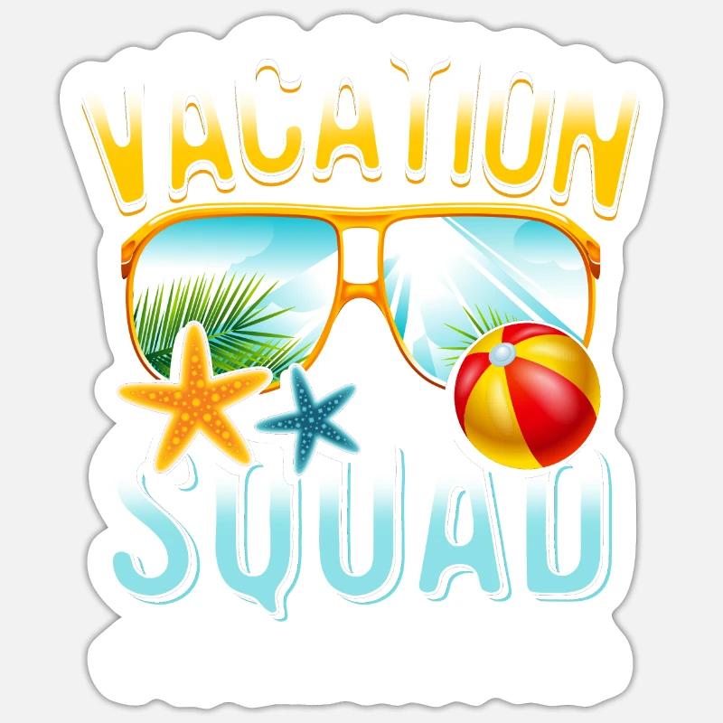 Reiseführer Vacation Squad #Guideonbreak Sticker Größe S (10 x 10 cm)
