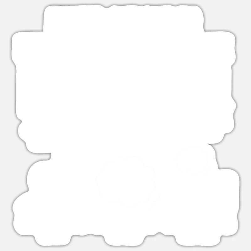 Nilpferd Flusspferd Sticker Größe S (10 x 10 cm)