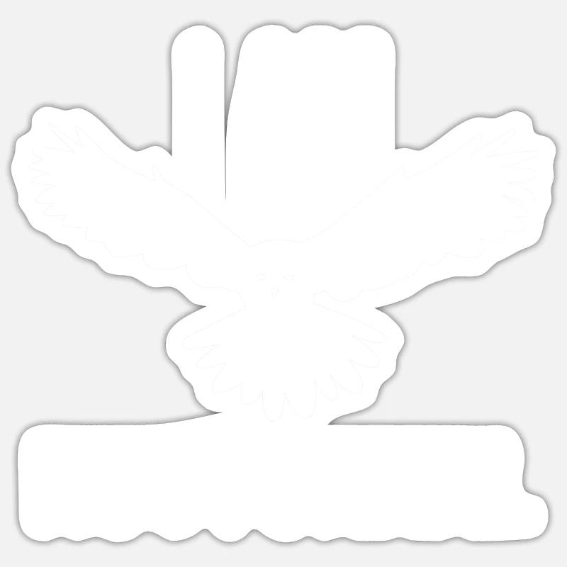 Eule Vogel Tier Eulen Sticker Größe S (10 x 10 cm)