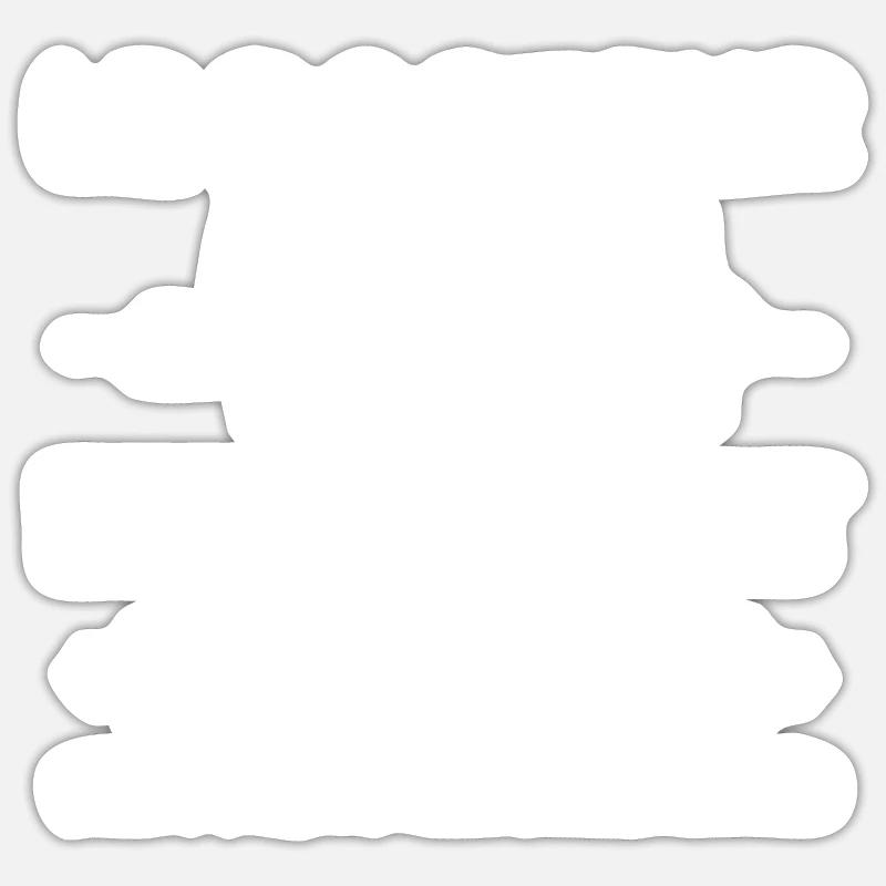 Cheval - c'est incurable - Sticker taille S (10 x 10 cm) - blanc mat