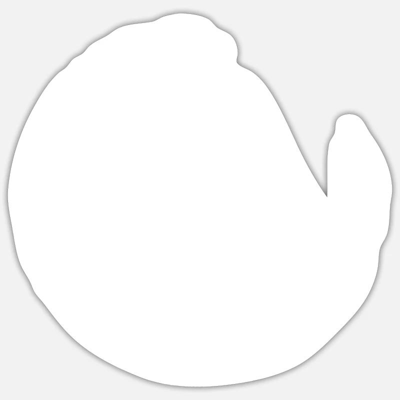 Wingfoil-Surfer Wingfoiling Hydrofoil Wing-Foiling - Sticker Größe S (10 x 10 cm) - Mattweiß