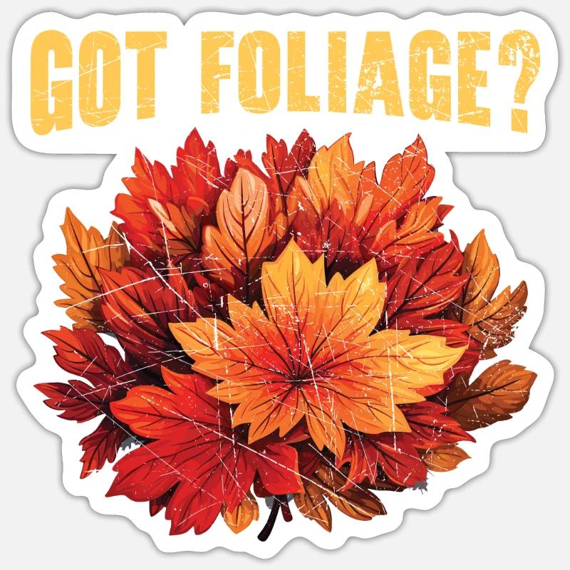 Leaf Peeping Autumn Leaf Peeper Fall Foliage Sticker size S (10 x 10 cm)