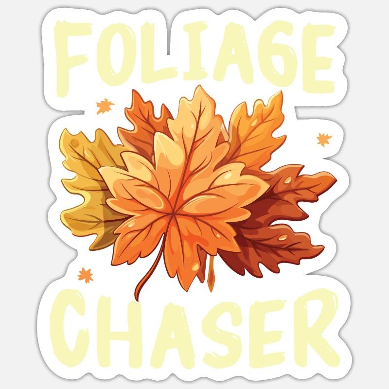 Leaf Peeping Autumn Leaf Peeper Fall Foliage Sticker size S (10 x 10 cm)