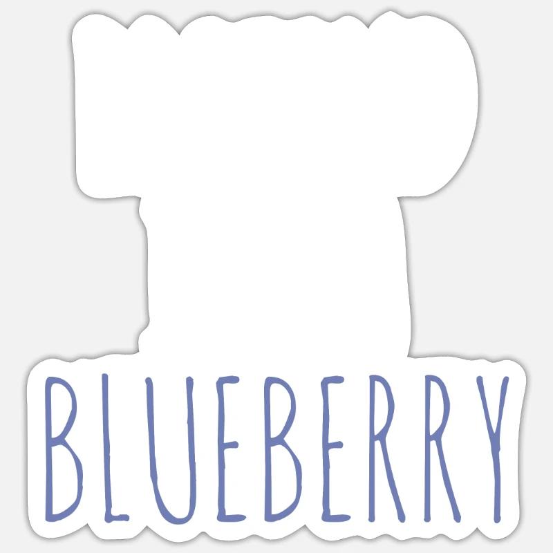 Blauberren Blauberre Geschenk - Sticker Größe S (10 x 10 cm) - Mattweiß