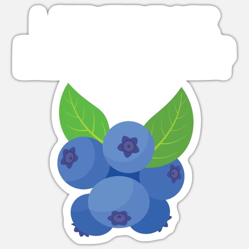 Blauberren Blauberre Cadeau - Sticker taille S (10 x 10 cm) - blanc mat