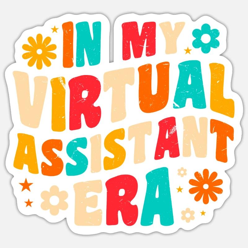 Freelancer Profession Self-employed Virtual - Sticker size S (10 x 10 cm) - white matte