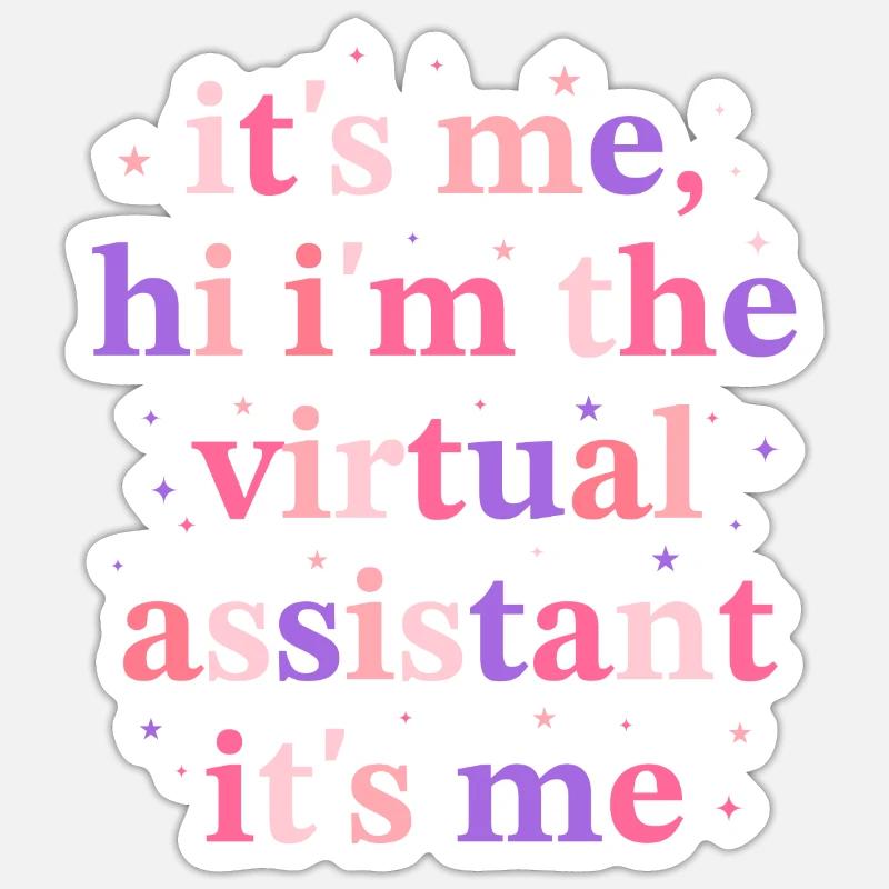 Freiberufler Beruf Selbstständiger Virtueller Sticker Größe S (10 x 10 cm)