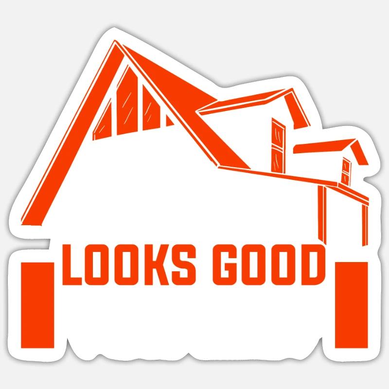 Neuer Hauseigentümer Hauseigentümer - Sticker Größe S (10 x 10 cm) - Mattweiß