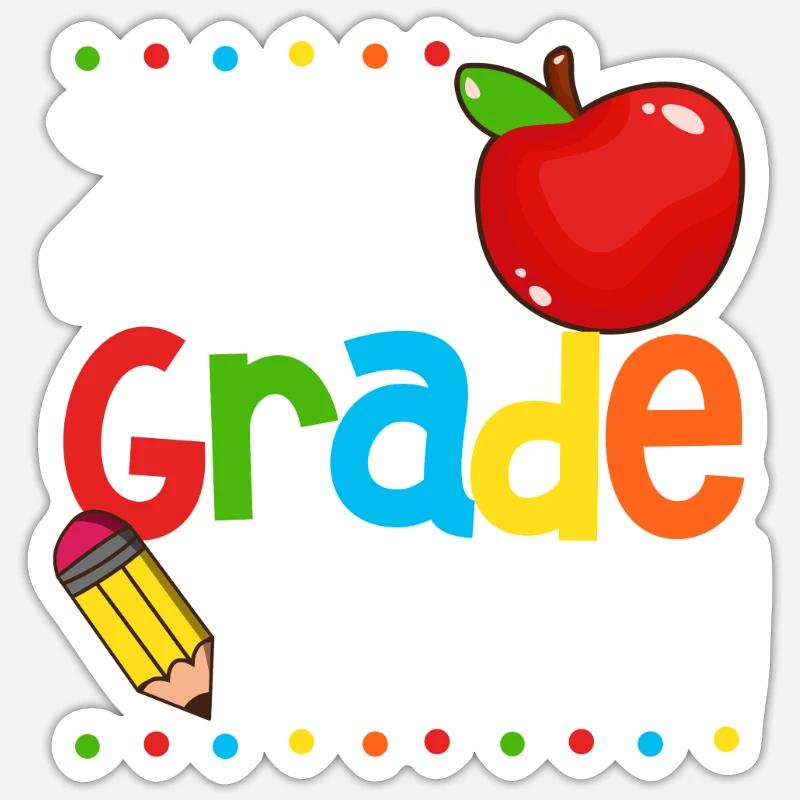 2nd Grade Squad Second Teacher Student 100th Day Sticker size S (10 x 10 cm)
