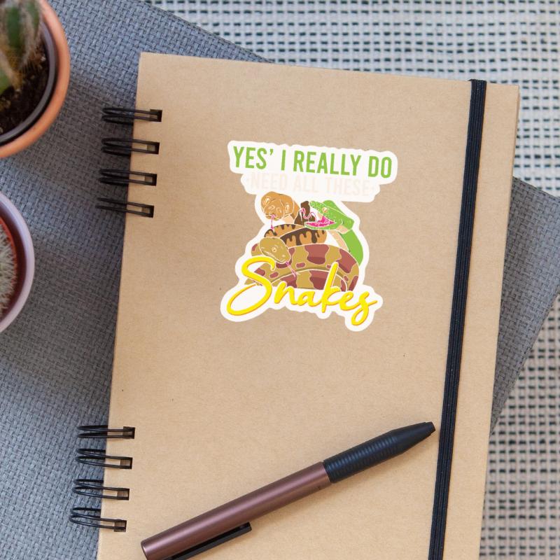 Funny Python Snake / Boa Constrictor Sticker size S (10 x 10 cm)