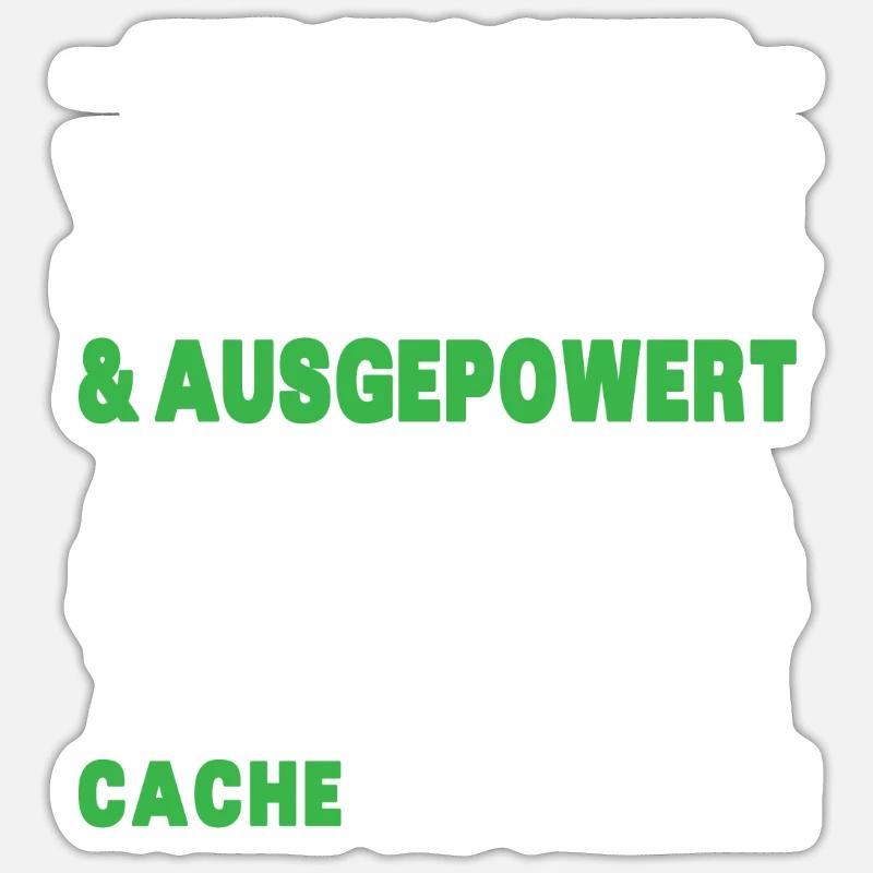 Gecache Geocaching Hobby Cache Sticker Größe S (10 x 10 cm)