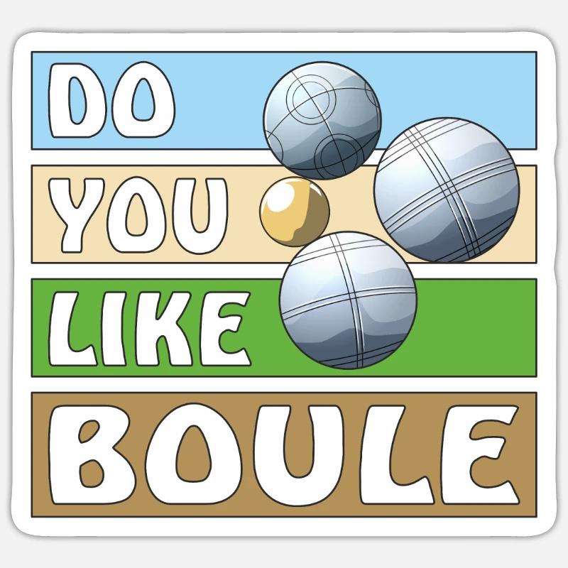 AIMEZ-VOUS LA BOULE - Sticker taille S (10 x 10 cm) - blanc mat
