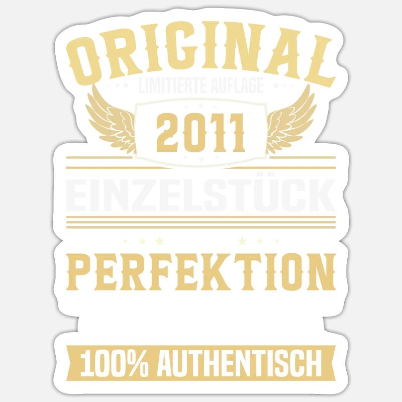 Einzigartiges 2011er Geschenk Sticker Größe S (10 x 10 cm)