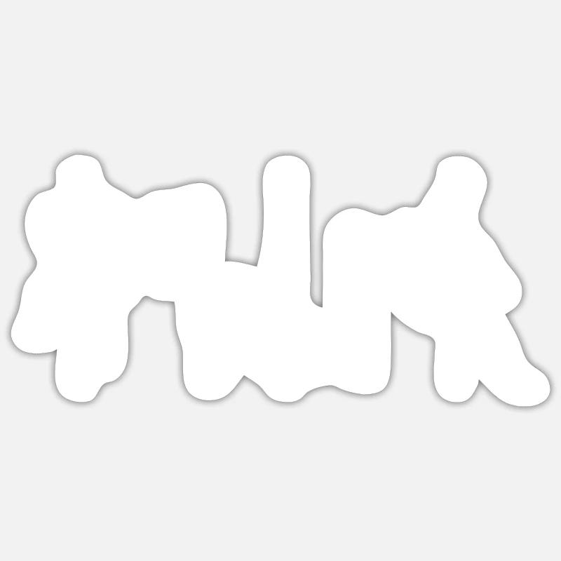 Pole Dance Koala Ours - Sticker taille S (10 x 10 cm) - blanc mat
