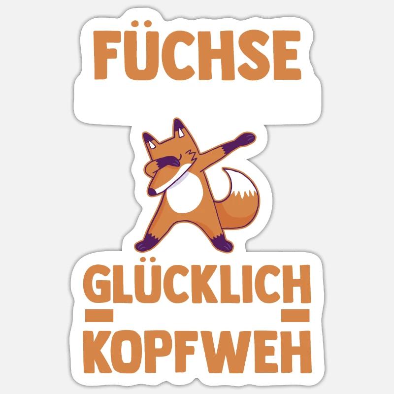 Fuchs Sticker Größe S (10 x 10 cm)