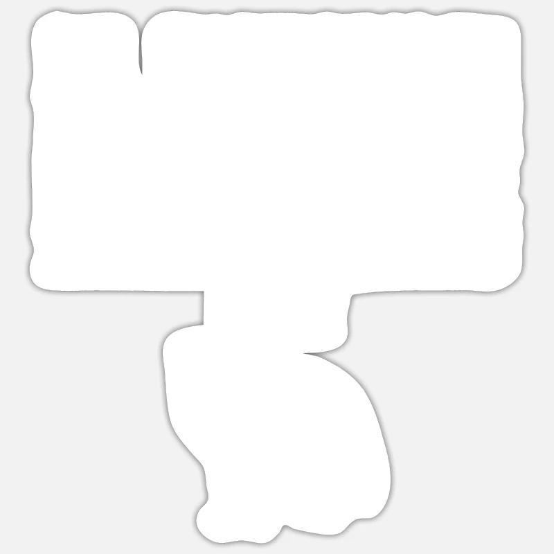 Fuchs - Sticker Größe S (10 x 10 cm) - Mattweiß