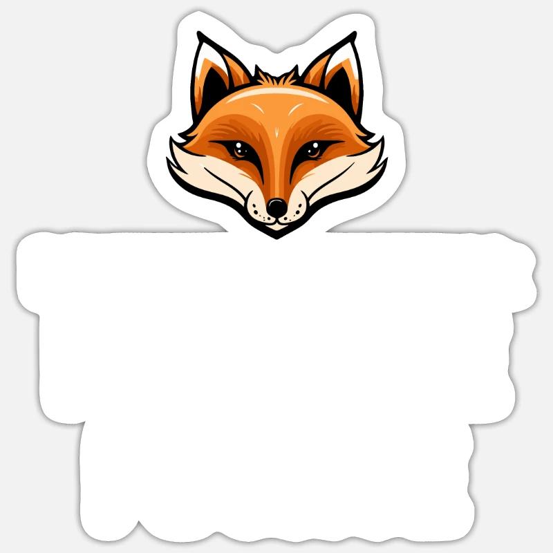 Fuchs Sticker Größe S (10 x 10 cm)