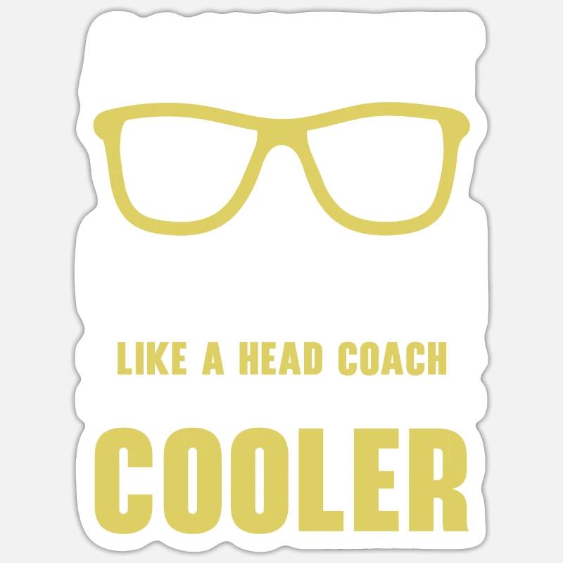 Assistant Coach Sport Trainer Team Coaching - Sticker Größe S (10 x 10 cm) - Mattweiß