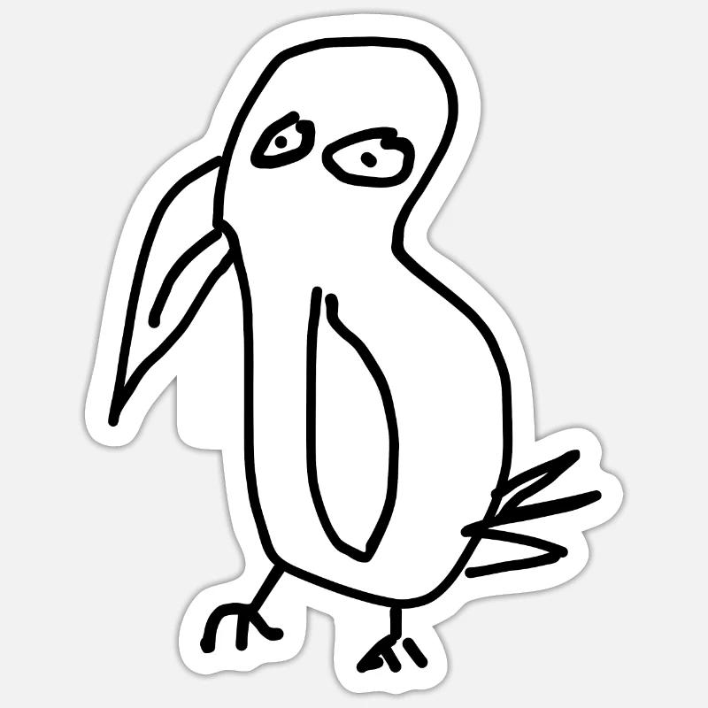 Parrot - Sticker size S (10 x 10 cm) - white matte