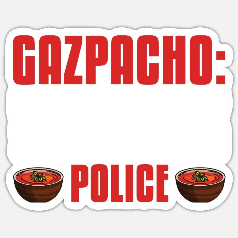 Gazpacho - Sticker size S (10 x 10 cm) - white matte