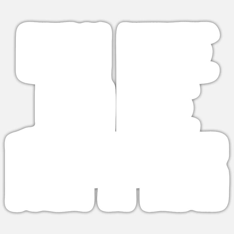 Houmous - Sticker taille S (10 x 10 cm) - blanc mat