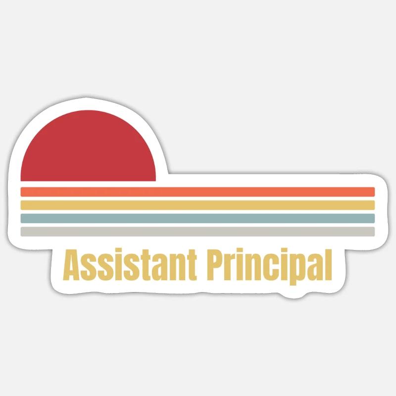 Assistant Principal - Sticker Größe S (10 x 10 cm) - Mattweiß