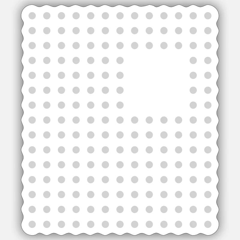 Abstraktes Design - Sticker Größe S (10 x 10 cm) - Mattweiß