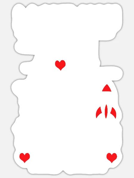 Love Moon And Back Space Astronaut Hearts Day - Sticker Größe S (10 x 10 cm) - Mattweiß