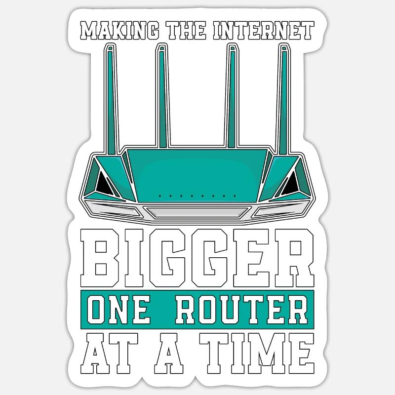Network Engineer Making The Internet Computer Geek Sticker Größe S (10 x 10 cm)