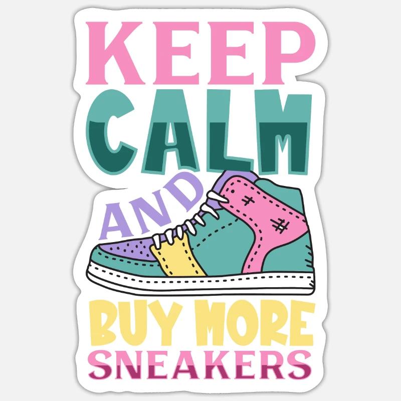 Acheter plus de baskets - Sticker taille S (10 x 10 cm) - blanc mat