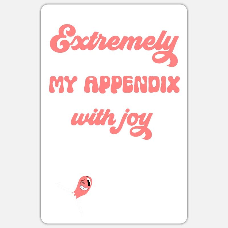 Appendectomy Appendicitis Sticker size S (10 x 10 cm)