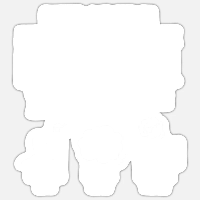 Kamel - Sticker Größe S (10 x 10 cm) - Mattweiß